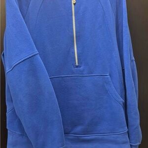 lululemon athletica Blue Half-Zip Hoodie